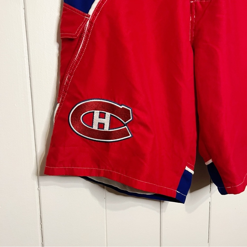 NHL Monetral Candiens Red White and Blue Board Shorts. Size Medium. - Picture 2 of 7